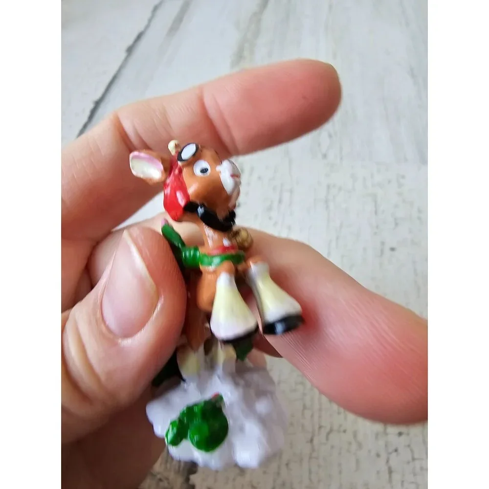 Enesco Prince mini pewter reindeer deer North Pole village figurine vintage zimi